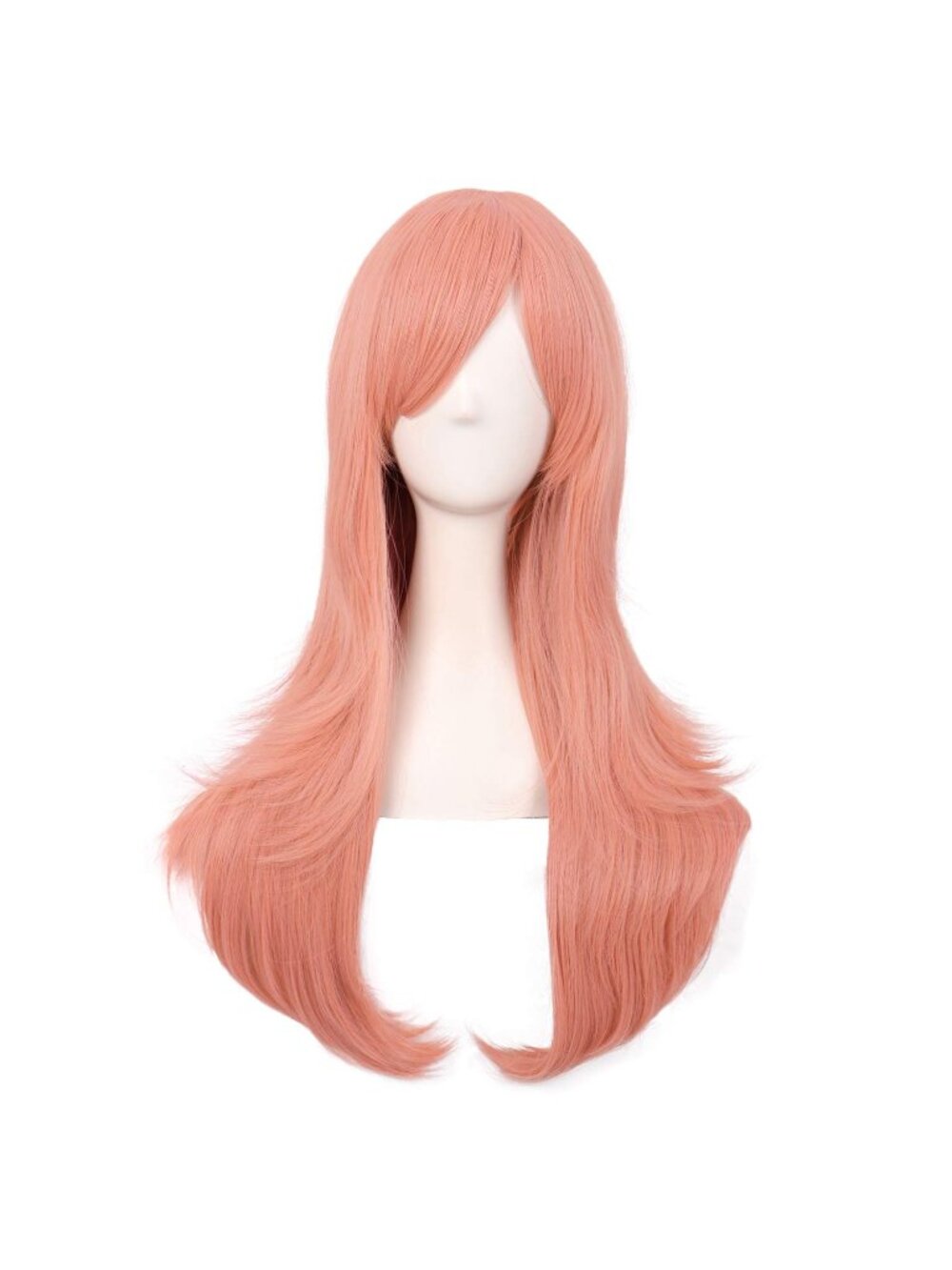 Women's Orange Pink 28" 70cm Long Curly Ends Costume Cosplay Modern Hair Wig